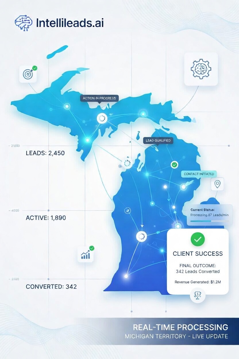 Pure Results - Michigan hand illustration